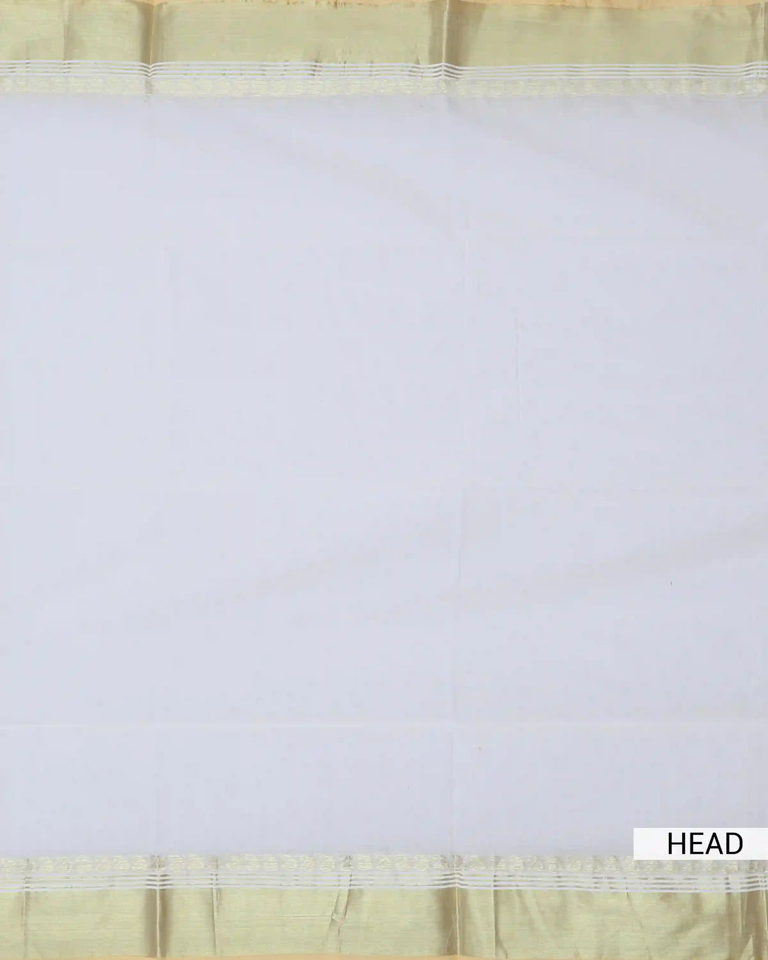 Mul Mul Cotton Saree for Women with Paisley Striped Zari Border and Tassel Detailing - Off White