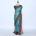 Teal Narayanpet Cotton Sarees for Women | Summer Events & Temple Visits Collection | Jeyachandran - Full View