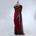Dark Pink Kanchi Cotton Saree for Women | Festive Traditional Collection | Jeyachandran -Full View

