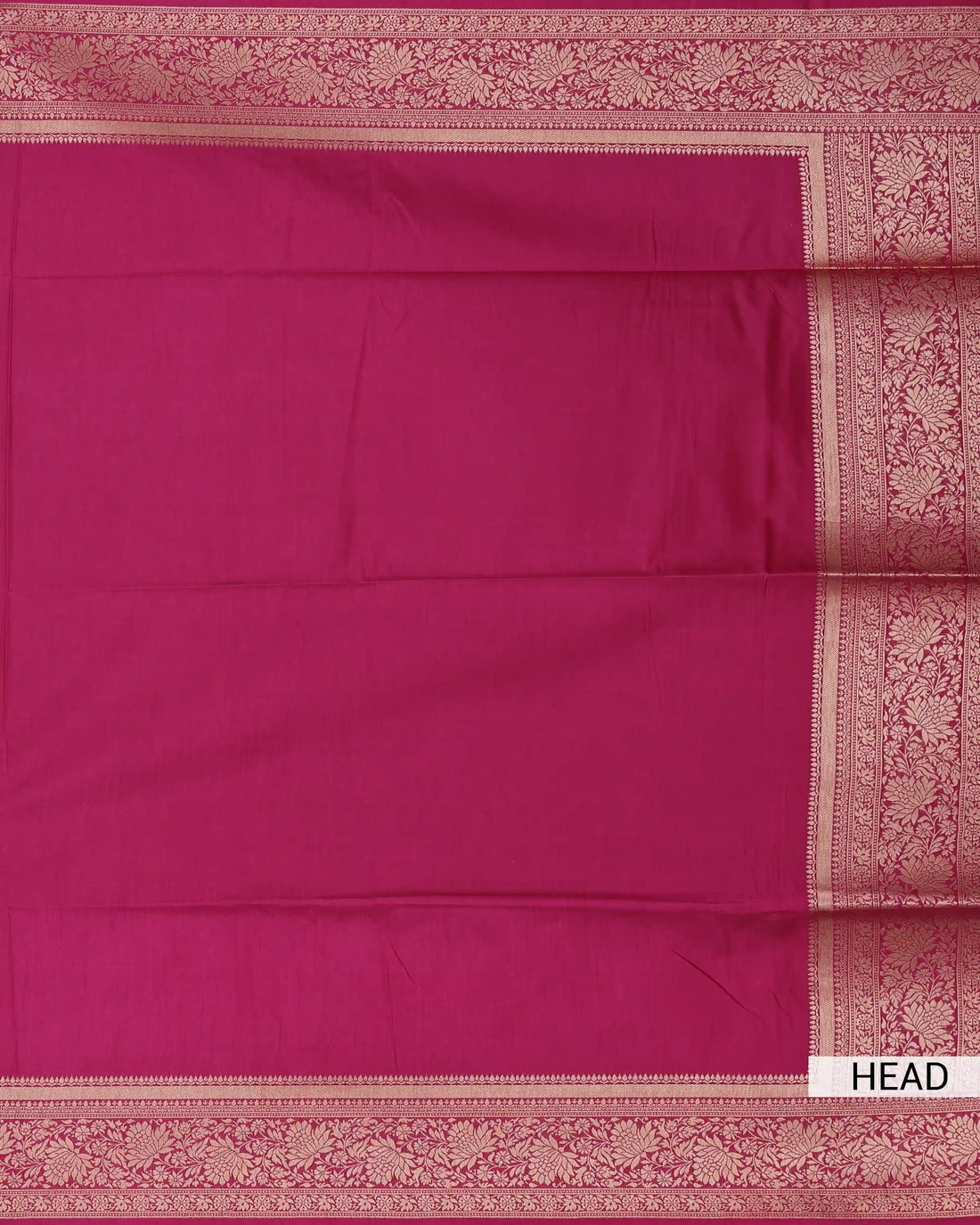 Semi Banarasi Silk Saree with Solid Woven Body Intricate Floral Brocade Border and Multicoloured Floral Woven Pallu - Pink