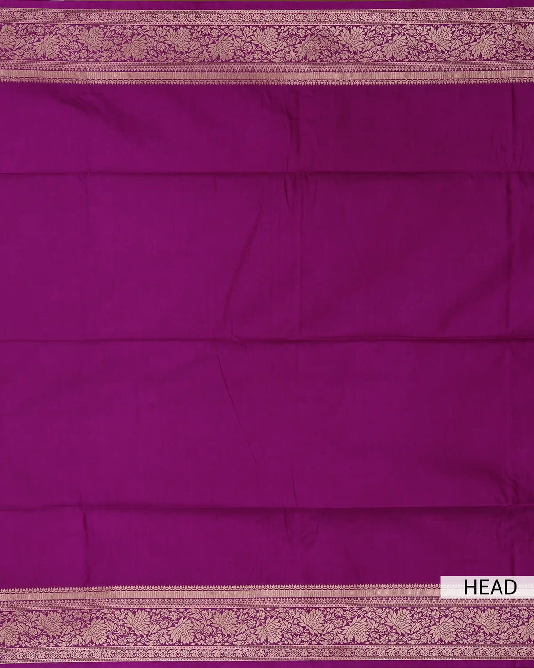 Semi Banarasi Silk Saree with Solid Woven Body Intricate Floral Brocade Border and Multicoloured Floral Woven Pallu - Purple