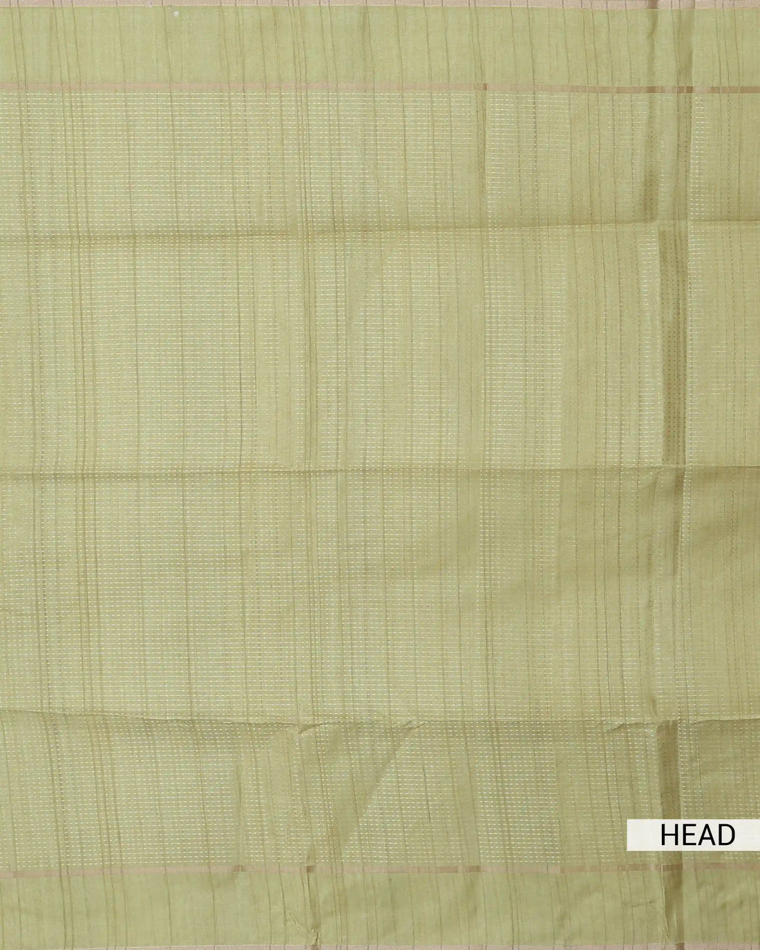 Semi Tussar Saree with Striped Body Design Fine Woven Texture and Plain Striped Border - Light Green