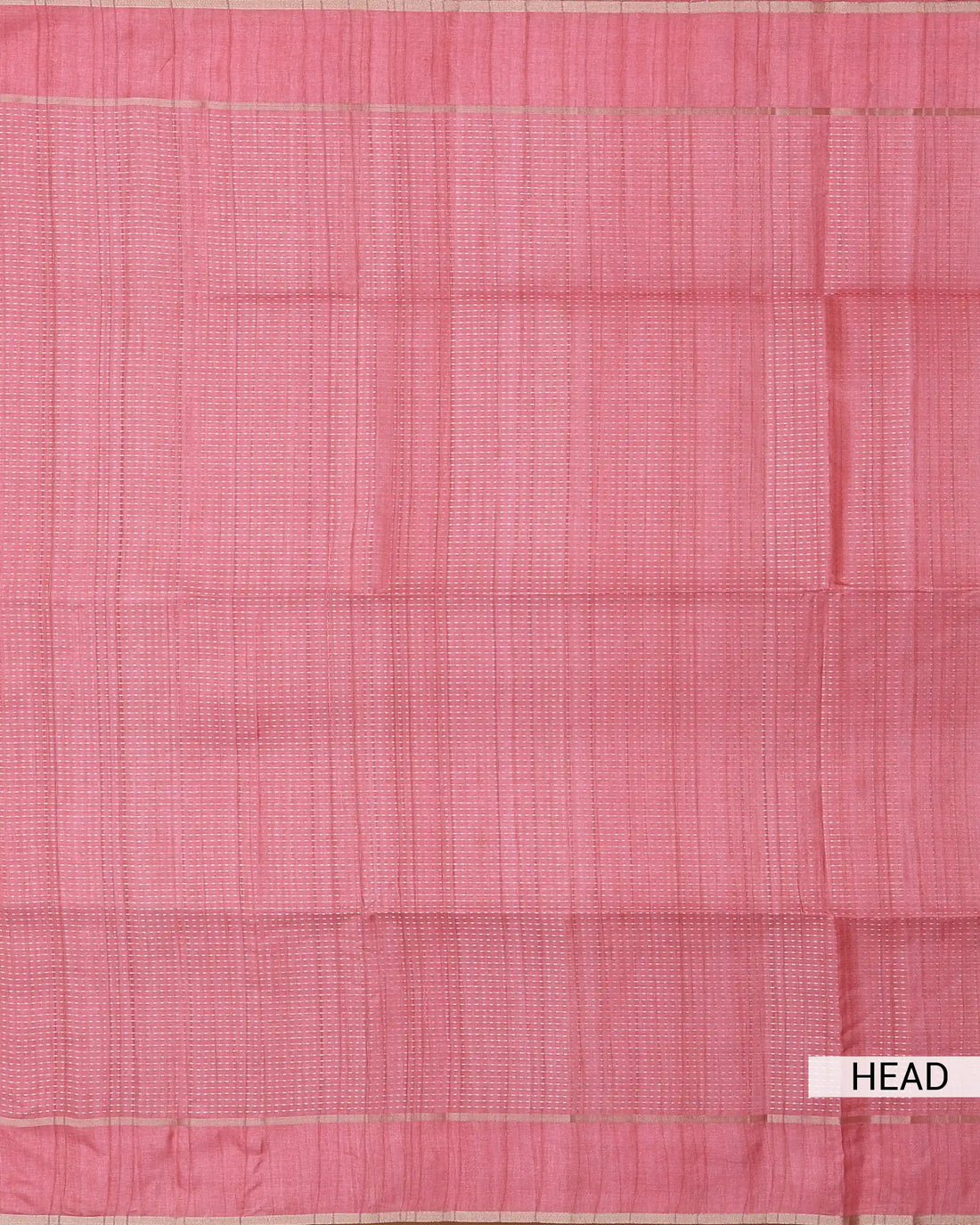 Semi Tussar Saree with Striped Body Design Fine Woven Texture and Plain Striped Border - Pink