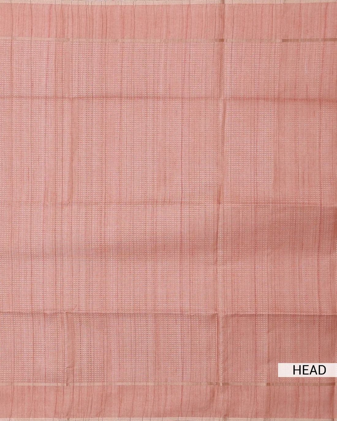 Semi Tussar Saree with Striped Body Design Fine Woven Texture and Plain Striped Border - Peach