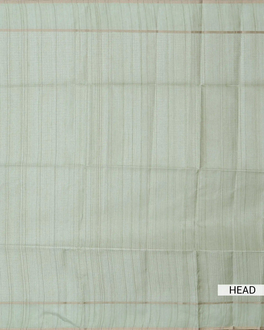 Semi Tussar Saree with Striped Body Design Fine Woven Texture and Plain Striped Border - Pista Green