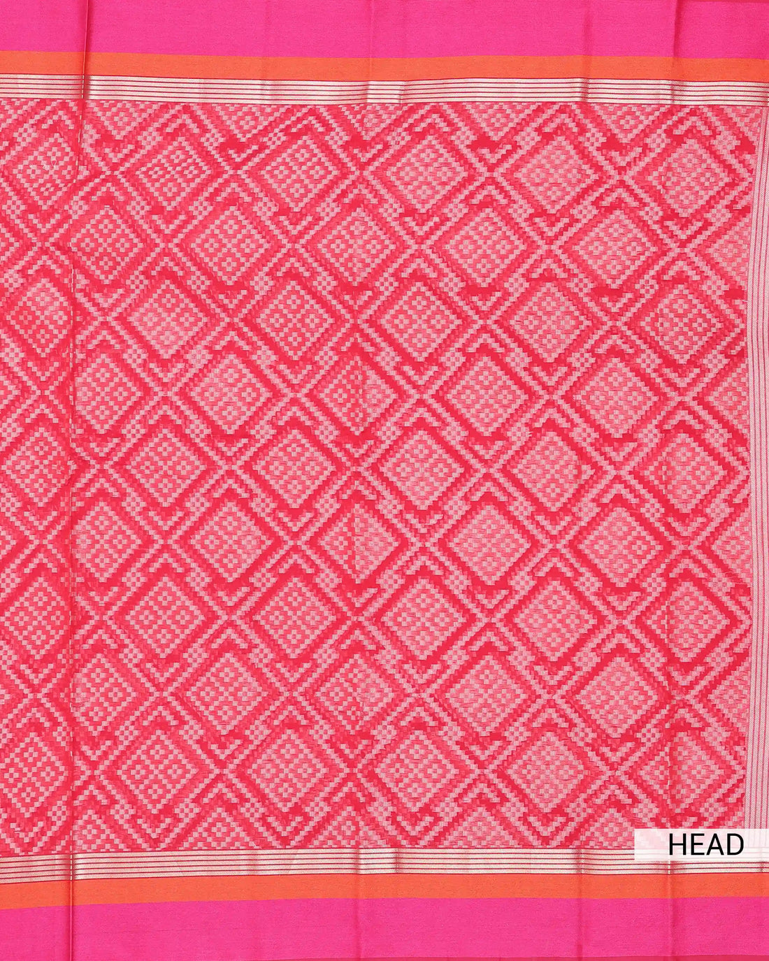 Art Silk Saree for Women with Intricate Geometric Woven Pattern and Traditional Zari Border - Red