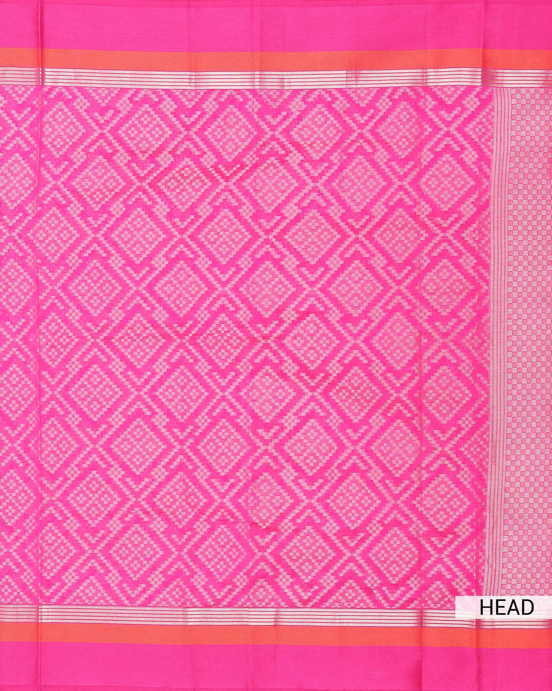 Art Silk Saree for Women with Intricate Geometric Woven Pattern and Traditional Zari Border - Pink