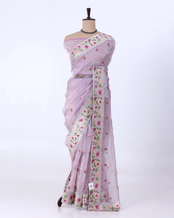 Elegant Organza Saree For Womens |  Office Wear Saree , Everyday Saree   | Jeyachandran