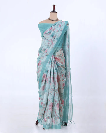 Elegant Organza Saree For Womens |  Office Wear Saree , Everyday Saree   | Jeyachandran