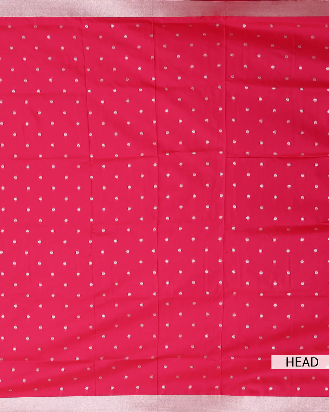 Paithani Semi Silk Saree with Butta Motifs & Contrast Border - Red