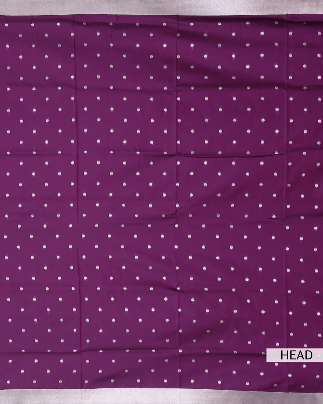 Paithani Semi Silk Saree with Butta Motifs & Contrast Border - Purple