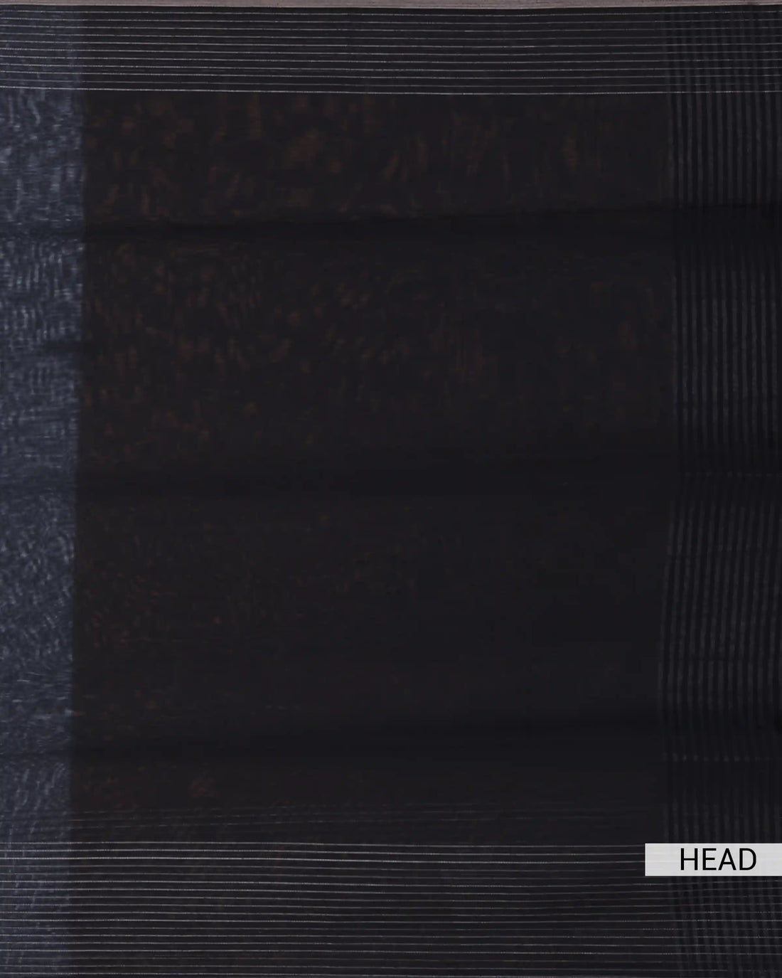 Semi Tissue Saree with Striped Texture Woven Border and Elegant Pallu -  Black