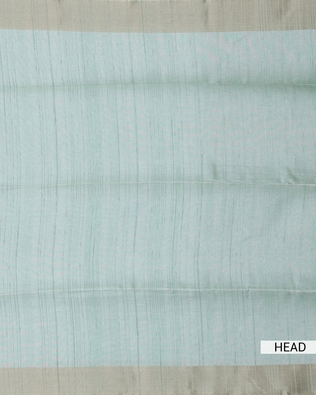 Semi Tussar Saree for Women with Striped Woven Texture and Contrast Border - Pastel Green