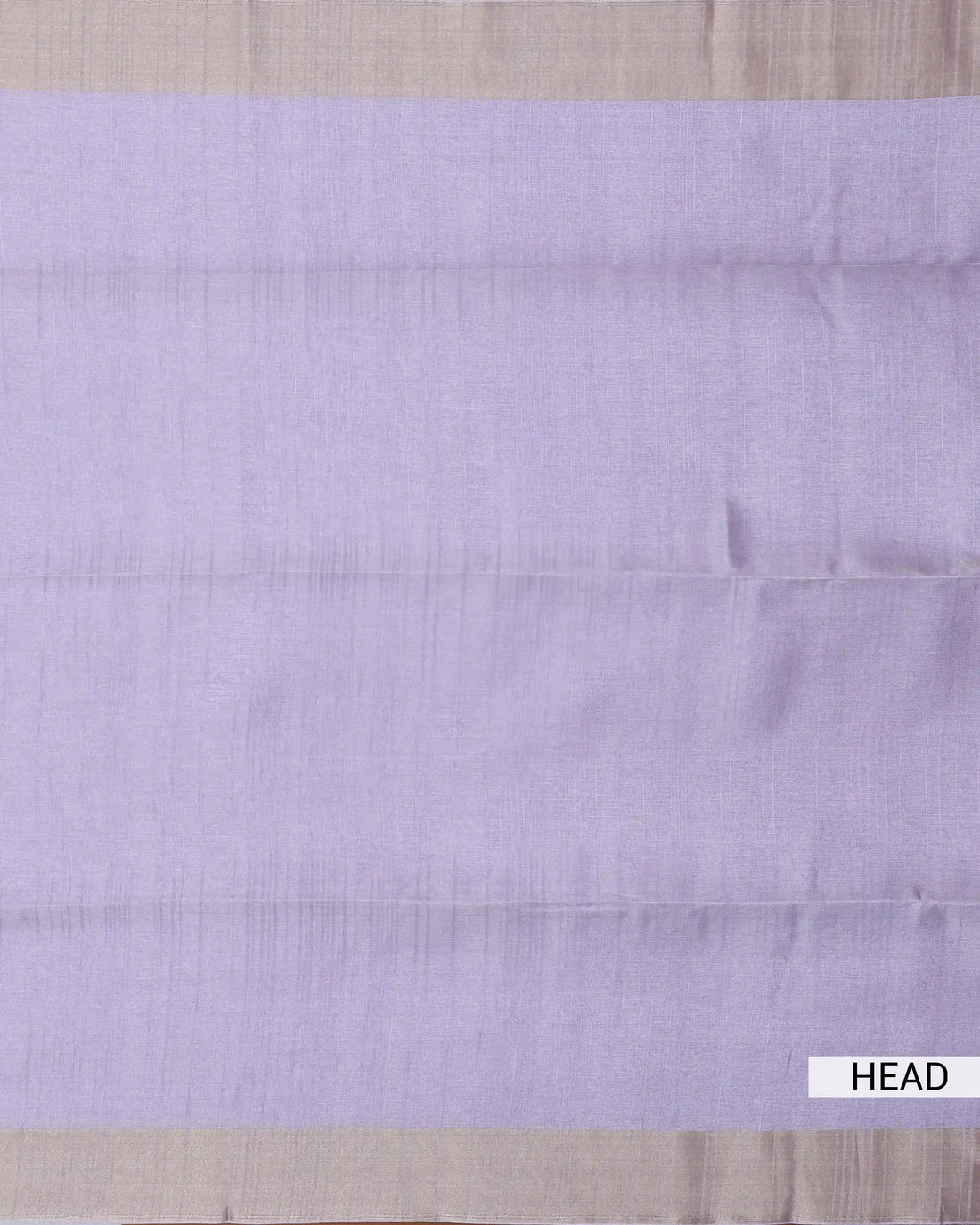 Semi Tussar Saree with Striped Woven Texture and Contrast Border – Lavender