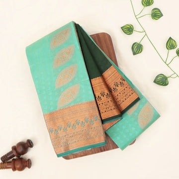 Green Buy 1 Get 2 Silk  Sarees for Women | Bridal Wear & Wedding Occasion | Jeyachandran - Full View