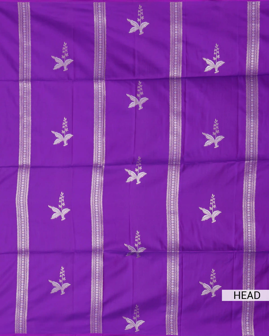 Semi Soft Silk Saree with Floral Zari Motifs Traditional Floral Zari Border & Intricate Woven Zari Pallu - Purple