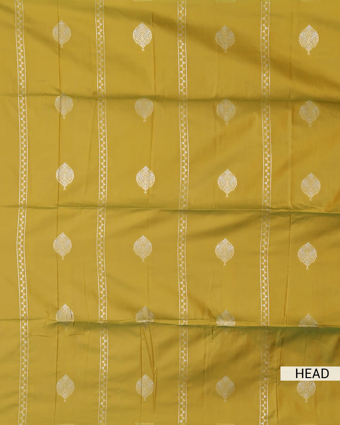 Semi Soft Silk Saree with Silver Floral Motifs and Intricate Zari Woven Border - Yellow
