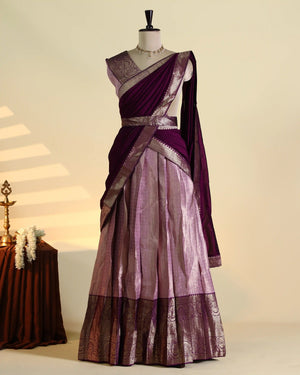 Burgundy & Light Purple