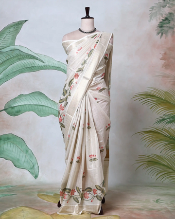 Kerala Kasavu Cotton Saree for Women | Onam Festival Wear, Family Function, Temple Visit | Jeyachandran