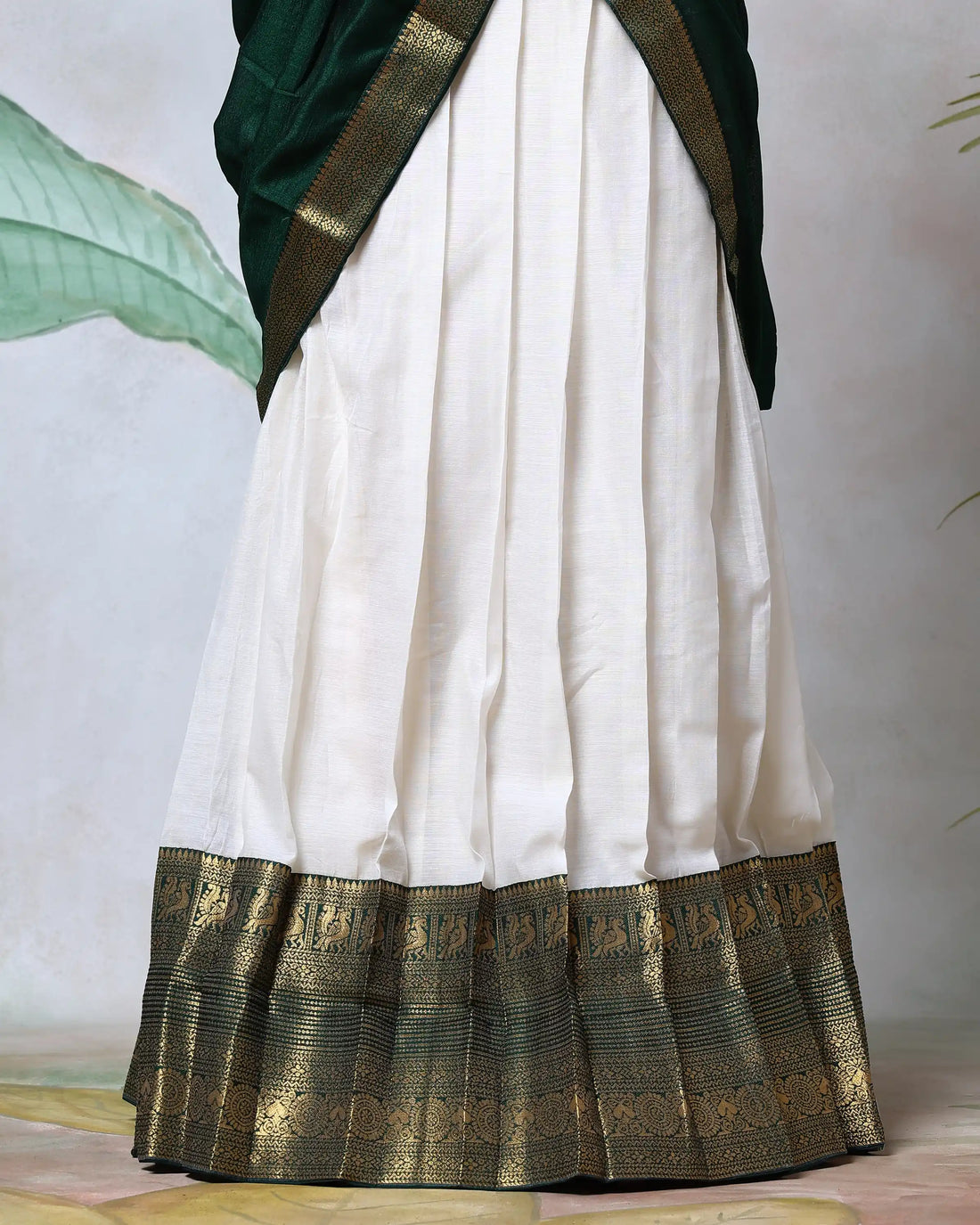Cotton Semi Stitched Dhavani Set For Women | Festive Wear & Traditional Collection | Jeyachandran