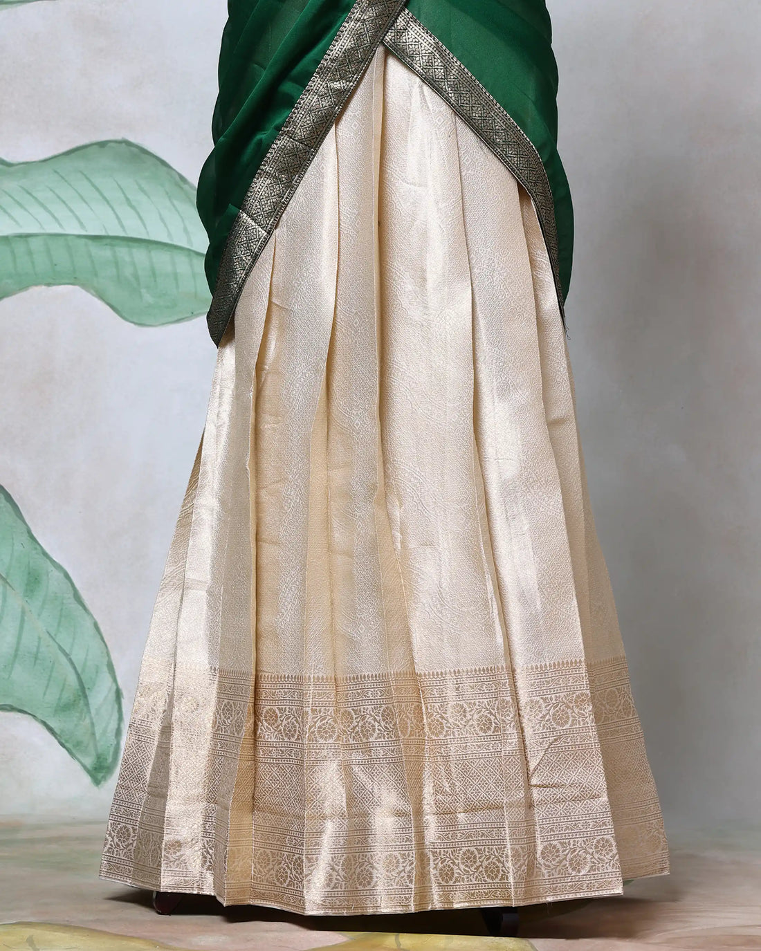 Cotton Semi Stitched Dhavani Set For Women | Festive Wear & Traditional Collection | Jeyachandran