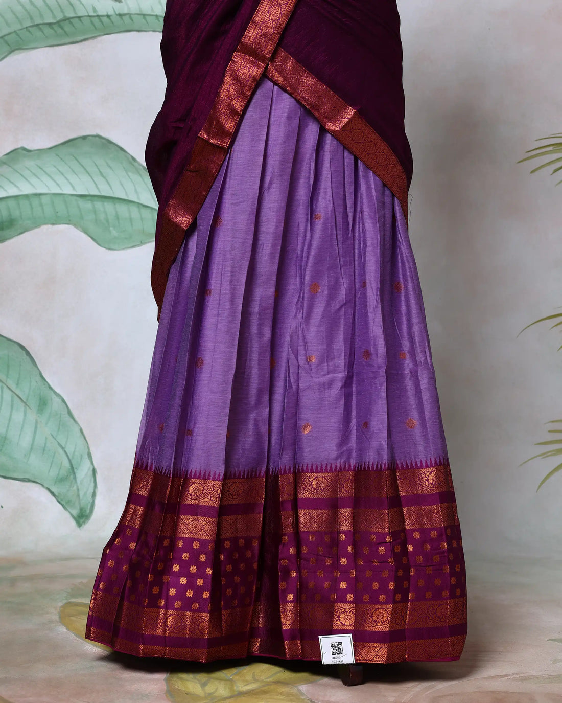 Cotton Semi Stitched Dhavani Set For Women | Festive Wear & Traditional Collection | Jeyachandran