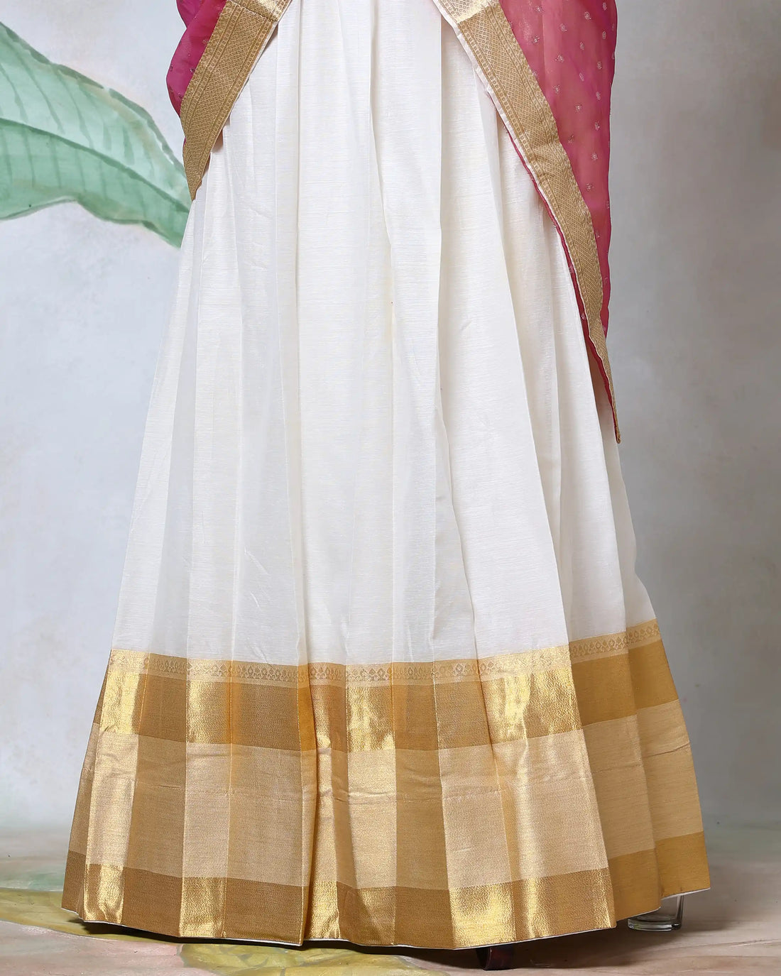 Cotton Semi Stitched Dhavani Set For Women | Festive Wear & Traditional Collection | Jeyachandran