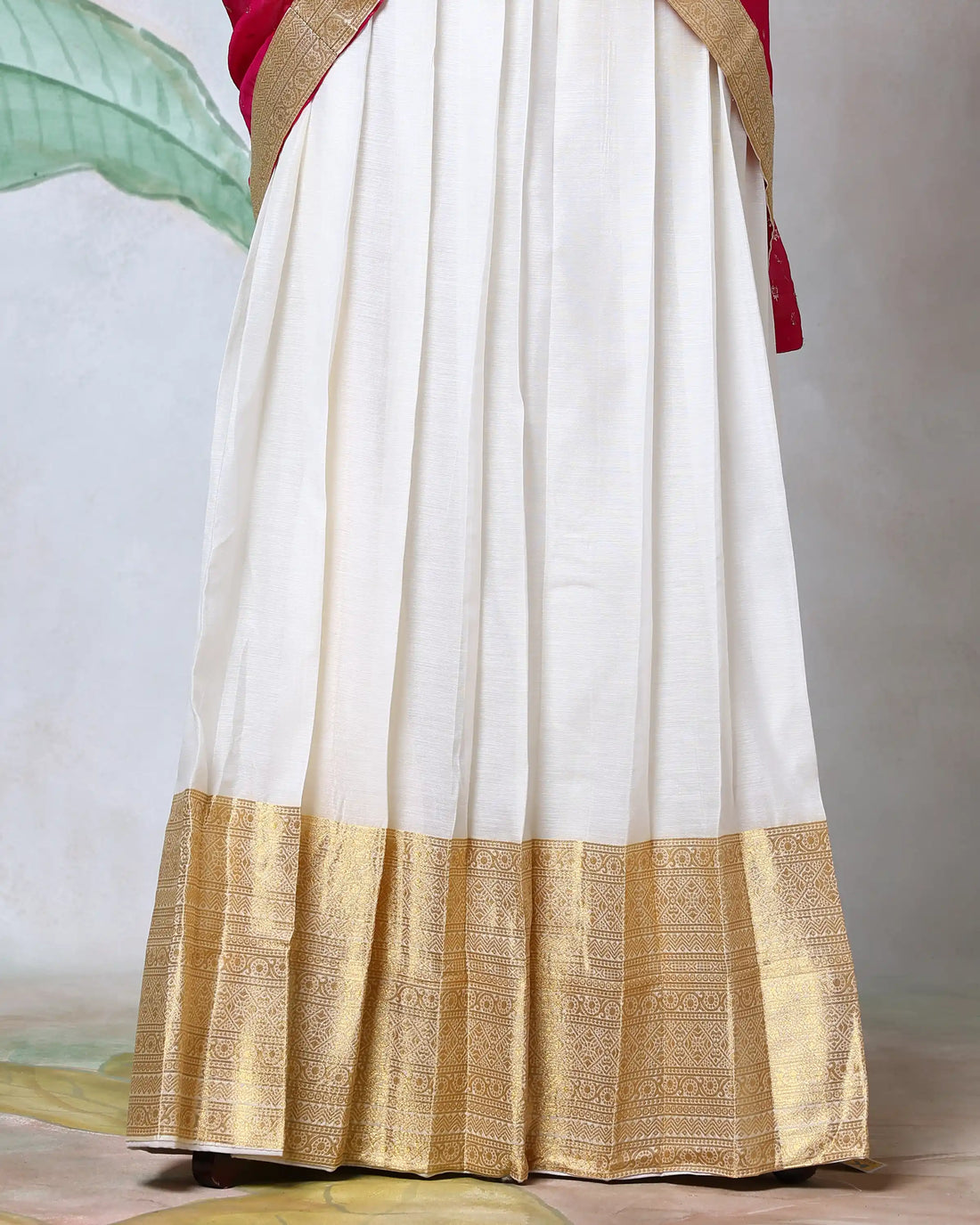 Cotton Semi Stitched Dhavani Set For Women | Festive Wear & Traditional Collection | Jeyachandran