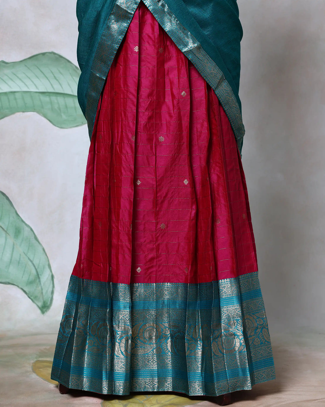 Cotton Semi Stitched Dhavani Set For Women | Festive Wear & Traditional Collection | Jeyachandran