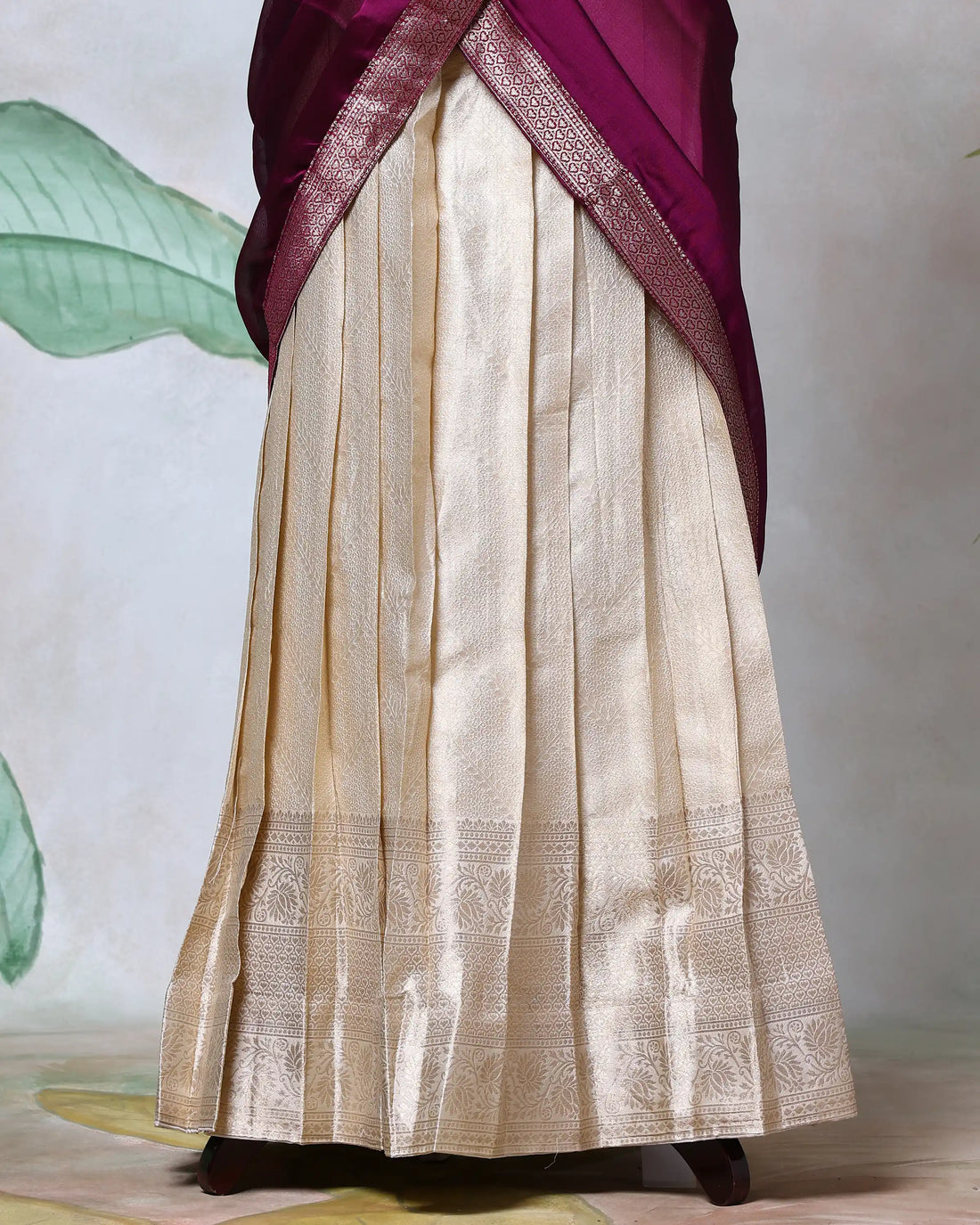 Cotton Semi Stitched Dhavani Set For Women | Festive Wear & Traditional Collection | Jeyachandran