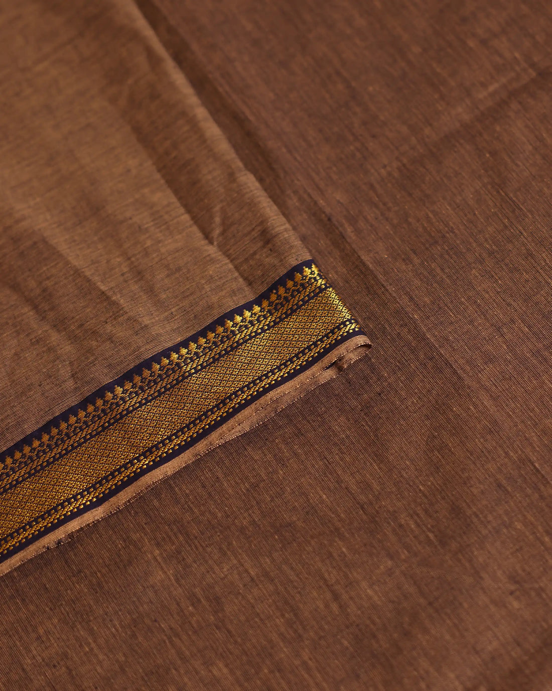 Elegant Women’s Unstitched Salwar Suit Material Set Top 2.5 Mtr, Pant 2 Mtr & Dupatta 2.25 Mtr with Woven Border - Brown