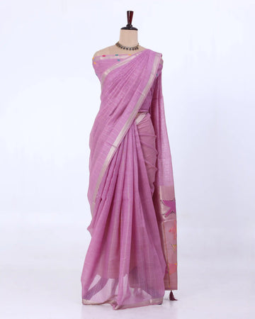 Elegant Paithani Silk Saree For Women | Office Wear Saree & Teen Collection Saree | Jeyachandran - Pink