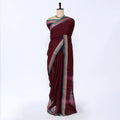 Maroon Chettinad Cotton Sarees for Women | Office Wear Daily Wear & Special Occasion | Jeyachandran - Full View