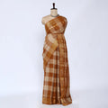 Brown Chettinad Cotton Sarees for Women | Office Wear Daily Wear & Special Occasion | Jeyachandran - Full View