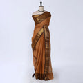Beige Chettinad Cotton Sarees for Women | Office Wear Daily Wear & Special Occasion | Jeyachandran - Full View