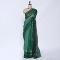 Green Chettinad Cotton Sarees for Women | Office Wear Daily Wear & Special Occasion | Jeyachandran - Full View