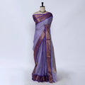 Lavender Chettinad Cotton Sarees for Women | Office Wear Daily Wear & Special Occasion | Jeyachandran - Full View