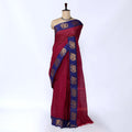Maroon Chettinad Cotton Sarees for Women | Office Wear Daily Wear & Special Occasion | Jeyachandran - Full View