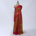 Olive Green Chettinad Cotton Sarees for Women | Office Wear Daily Wear & Special Occasion | Jeyachandran - Full View