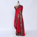 Dark Pink Chettinad Cotton Sarees for Women | Office Wear Daily Wear & Special Occasion | Jeyachandran - Full View