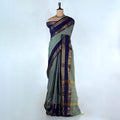 Light Green Kanchi Cotton Saree for Women | Festive Traditional Collection | Jeyachandran -Full View

