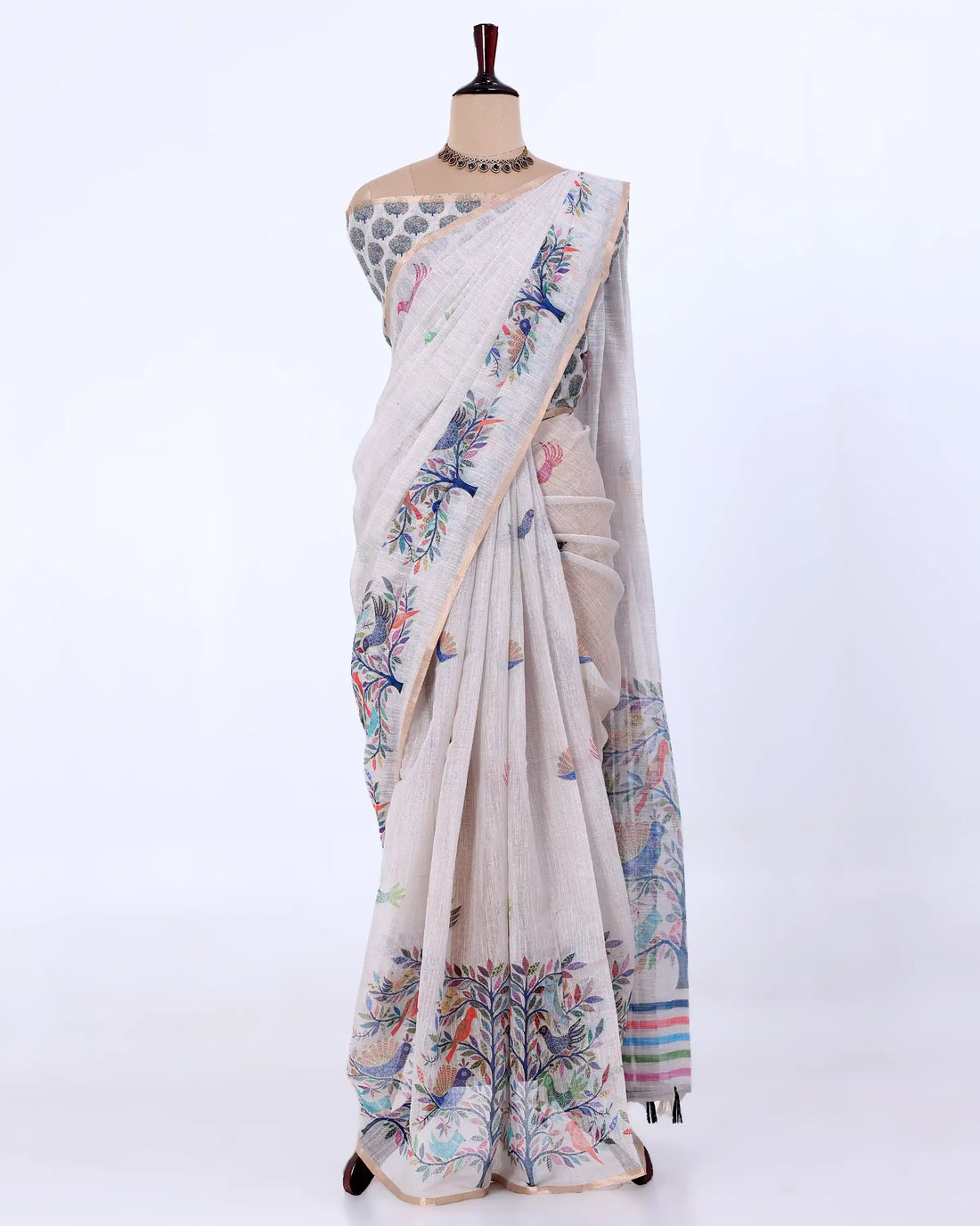 Linen Cotton Saree For Women | Traditional Wear, Festive Wear, Casual Wear | Jeyachandran