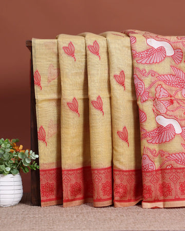Linen Cotton Saree For Women | Traditional Wear, Festive Wear, Casual Wear | Jeyachandran