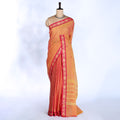 Light Orange Kanchi Cotton Saree for Women | Festive Traditional Collection | Jeyachandran -Full View
