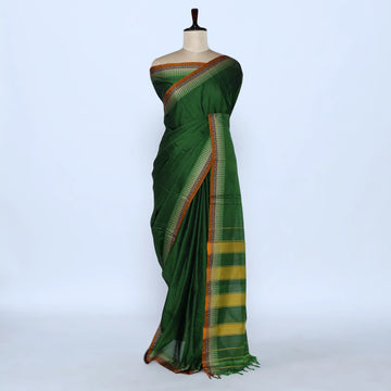 Narayanpet Cotton Sarees for Women | Summer Events & Temple Visits Collection | Jeyachandran - Green