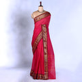 Pink Kanchi Cotton Saree for Women | Festive Traditional Collection | Jeyachandran -Full View
