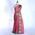 Pink Kanchi Cotton Saree for Women | Festive Traditional Collection | Jeyachandran -Full View
