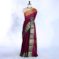 Purple Kanchi Cotton Saree for Women | Festive Traditional Collection | Jeyachandran -Full View
