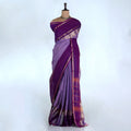 Purple Kanchi Cotton Saree for Women | Festive Traditional Collection | Jeyachandran -Full View
