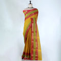 Yellow Kanchi Cotton Saree for Women | Festive Traditional Collection | Jeyachandran -Full View
